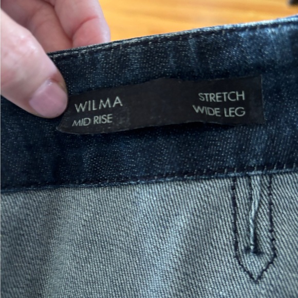 BUFFALO by David Bitton Wilma stretch mid rise wide leg,dark blue wash. Size 28 - Picture 7 of 10